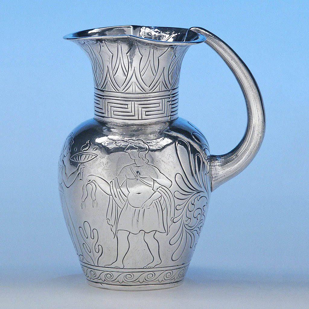 Irish Silver Classical/ Egyptian Cream Jug, James Fray, Dublin, c. 1838/39