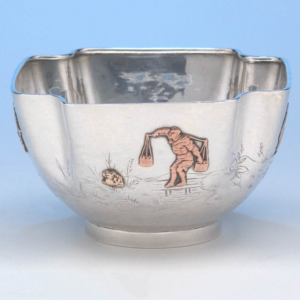 Figure on Gorham Antique Sterling Silver &amp; Other Metals Child&#39;s Set, Providence, RI, 1881-83