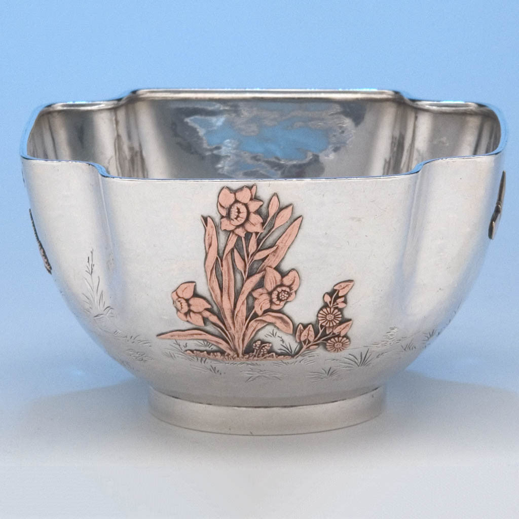Flora on Gorham Antique Sterling Silver &amp; Other Metals Child&#39;s Set, Providence, RI, 1881-83