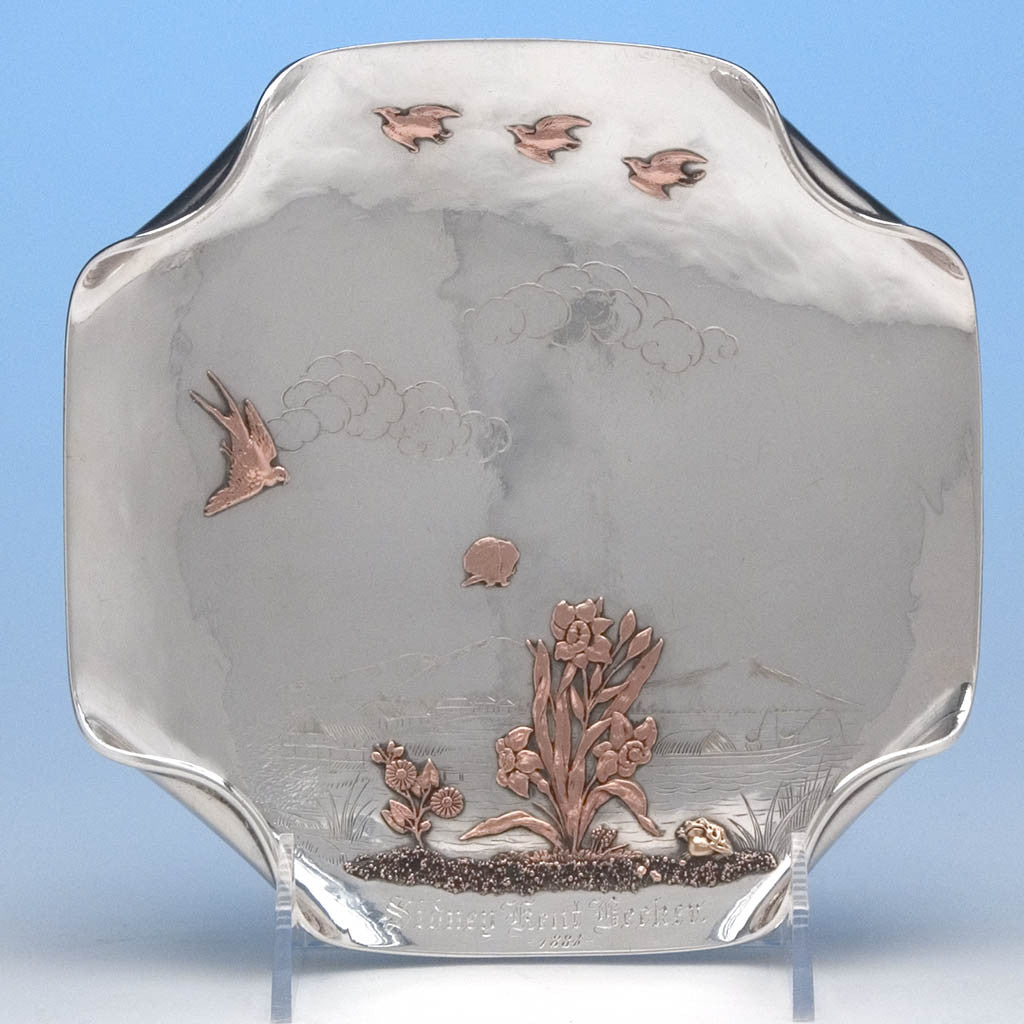 Undertray to Gorham Antique Sterling Silver &amp; Other Metals Child&#39;s Set, Providence, RI, 1881-83