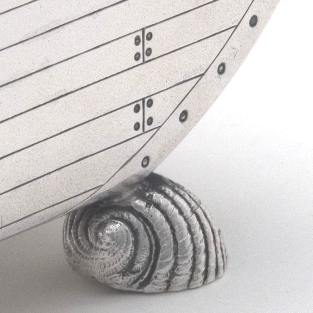 Foot on Gorham Antique Sterling Silver Figural Candy Dish, Providence, RI, 1872 