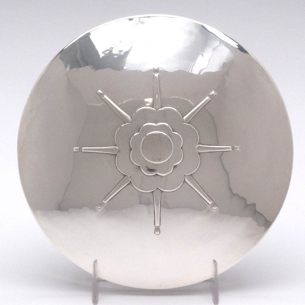 Cover to English Sterling Silver Covered Dish by Dunstan Pruden, London, 1953/54