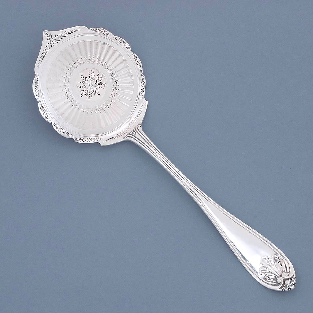 Gorham ‘Josephine’ Pattern Coin Silver Buckwheat Pancake Server, 1855-67