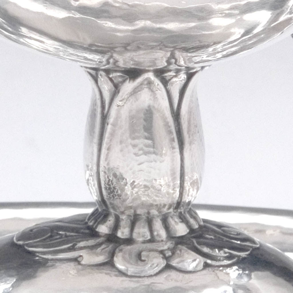 Foot detail Peer Smed Sterling Silver Sauce Boat with Ladle, c. 1934