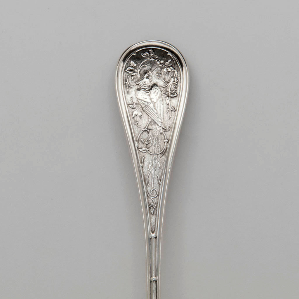 Handle to John Wendt Antique Sterling Silver Pie Server, NYC, c. 1870s