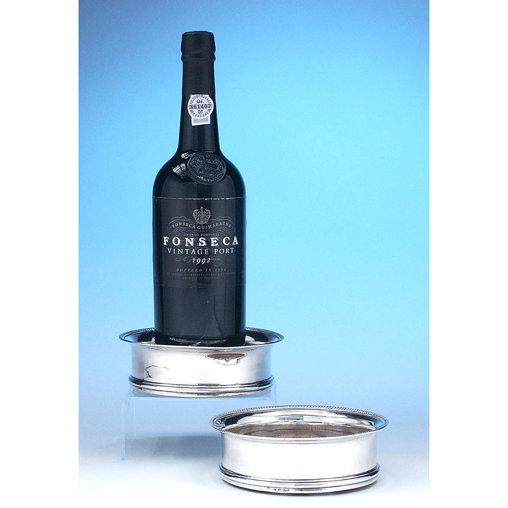 Pair of Peter &amp; William Bateman Sterling Wine Coasters, London, c. 1806/07