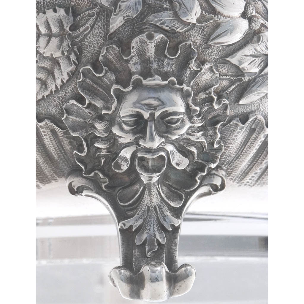 Leg detail Peter Krider Pair of Sterling Silver Covered Serving Dishes, c. 1878-94