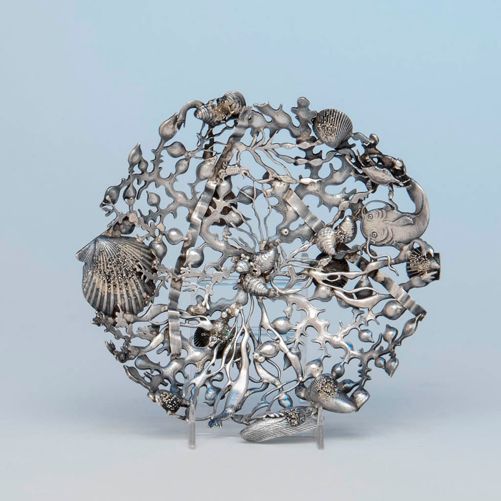 Gorham 'Narragansett' Antique Sterling Silver Bon Bon Dish, Providence, RI, 1886
