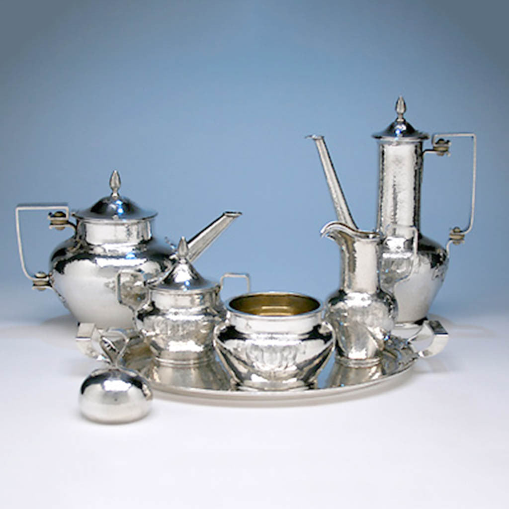 Shreve & Co Sterling Silver 7-piece Coffee and Tea Service, San Francisco - c. 1905