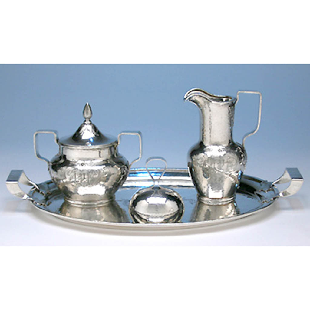 Another combination of Shreve &amp;amp; Co Sterling Silver 7-piece Coffee and Tea Service, San Francisco - c. 1905
