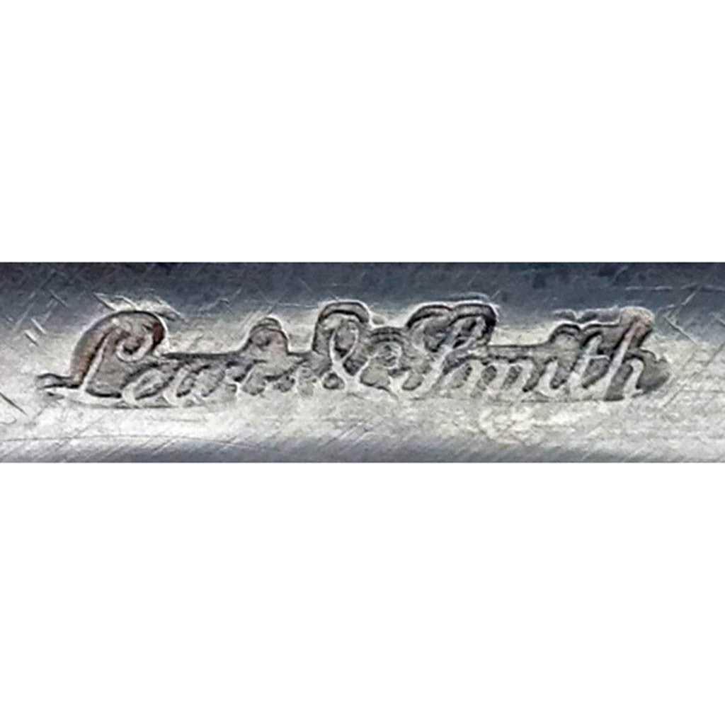 Marks on Lewis &amp; Smith Antique Coin Silver Bread Basket, Philadelphia, 1805-1810