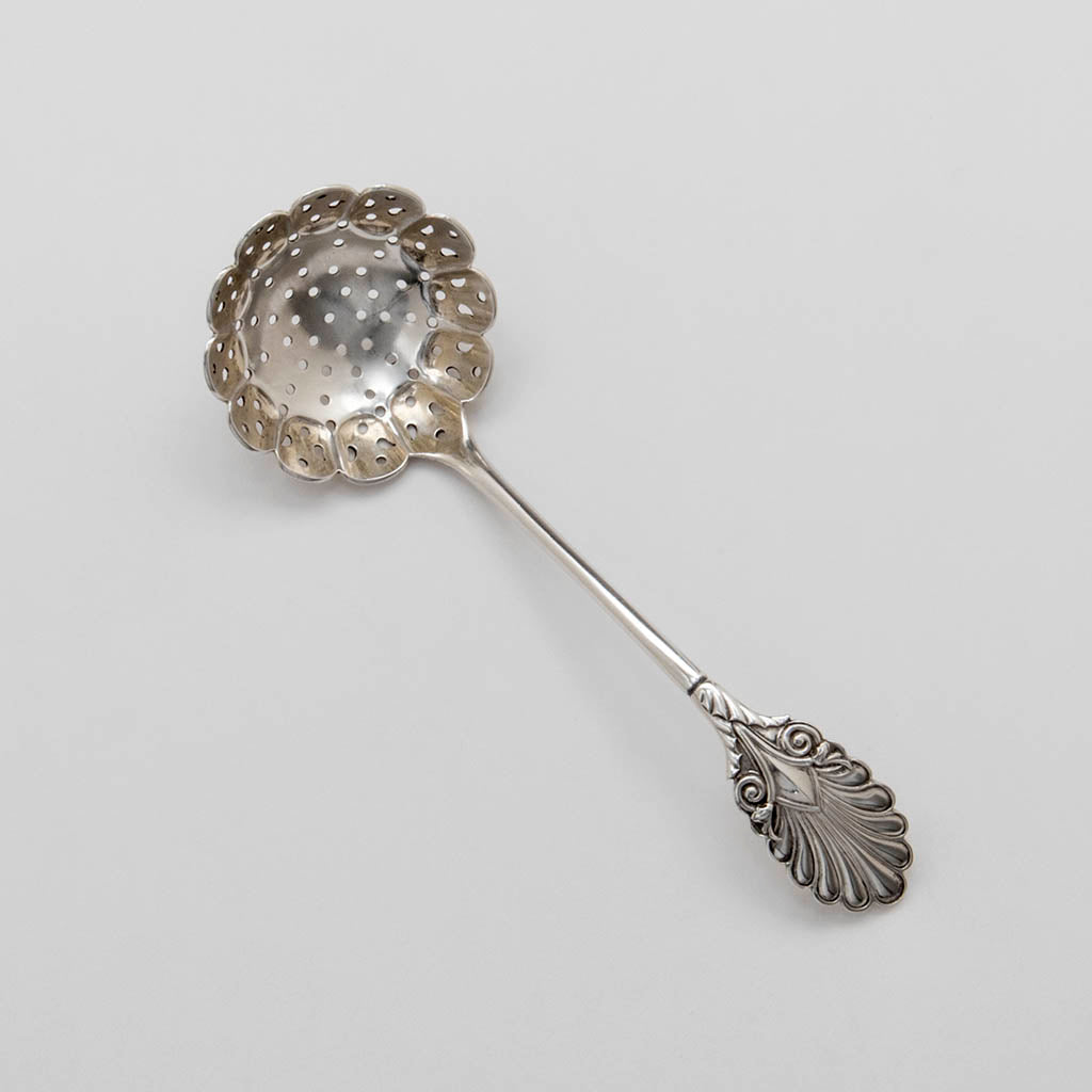 Gorham 'Grecian' Pattern Antique Sterling Silver Sugar Sifter, Providence, RI, c. 1870