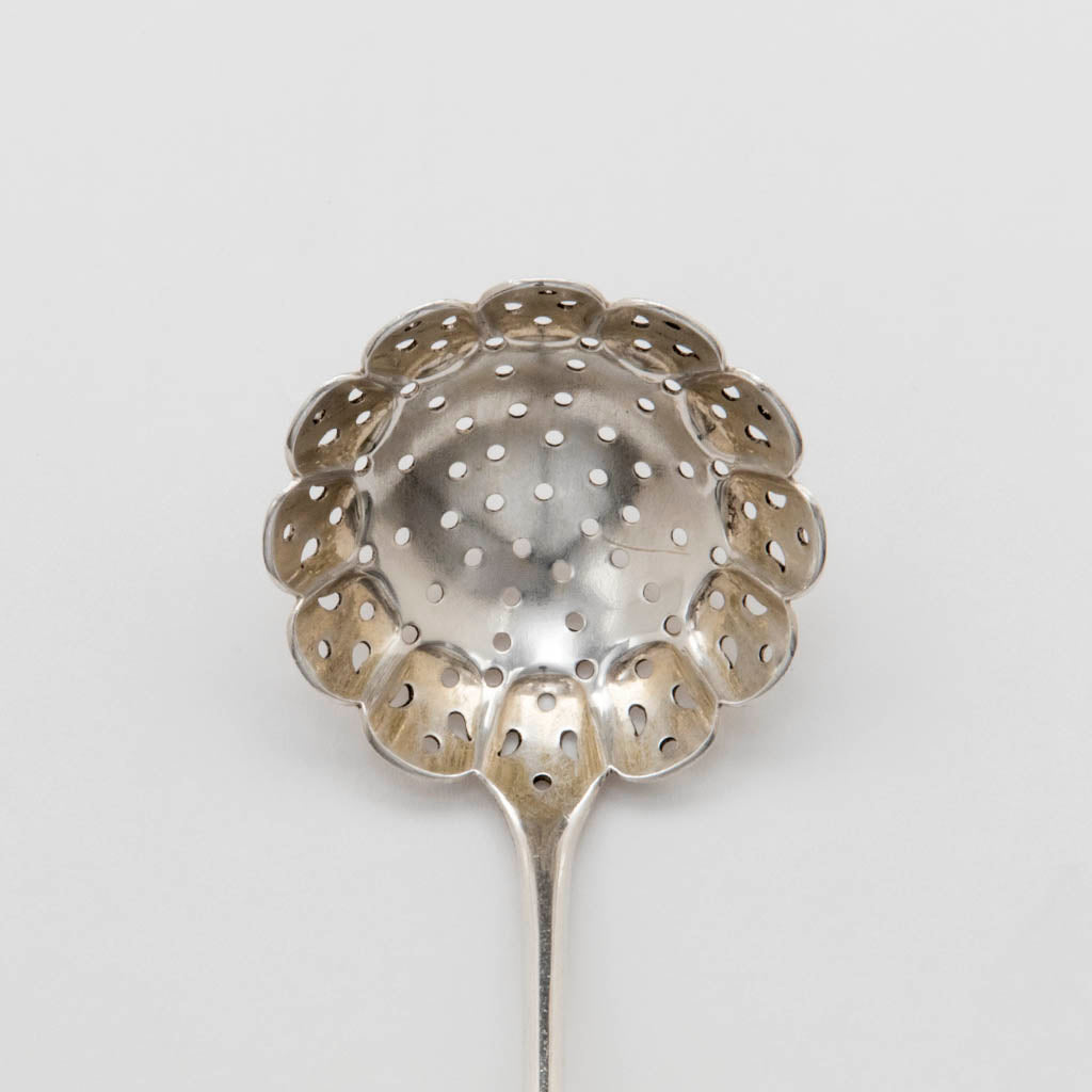 Bowl of the Gorham &#39;Grecian&#39; Pattern Antique Sterling Silver Sugar Sifter, Providence, RI, c. 1870