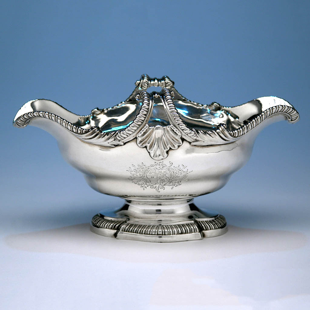 Single example of Pair of George II English Sterling Silver Double-lipped Sauce Boats, Thomas Heming, London, 1759/60