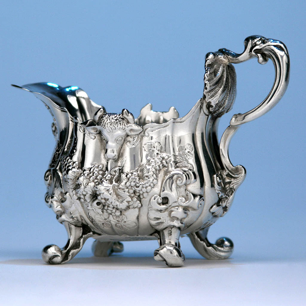 English Sterling Silver Cream Boat by Paul de Lamerie, London, 1742/43