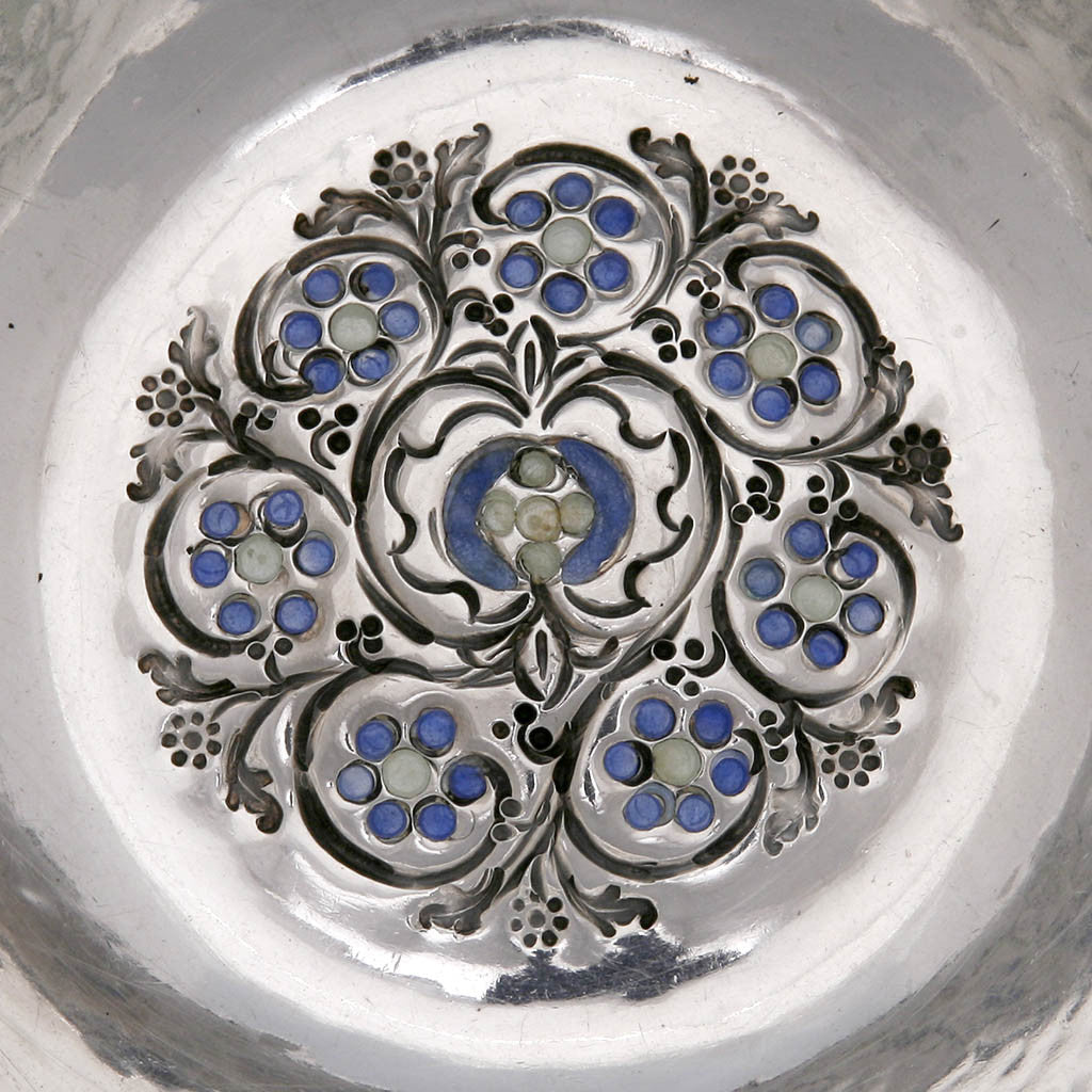 Detail of American Arts &amp; Crafts Silver Mayonnaise Bowl attributed to Mary Knight, c. 1905