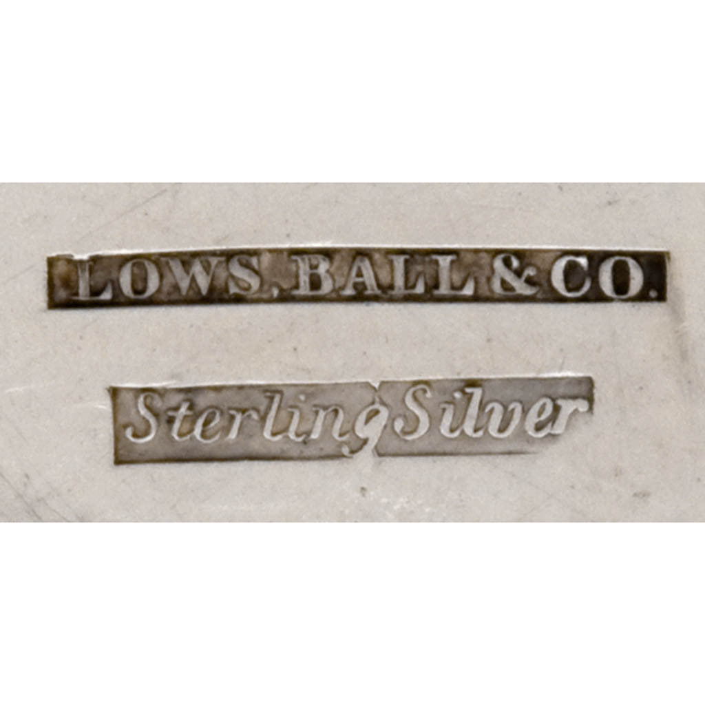 Marks on Obadiah Rich (attr.) Sterling Silver Coffee Pot retailed by Lows, Ball &amp; Co., Boston, 1840-41