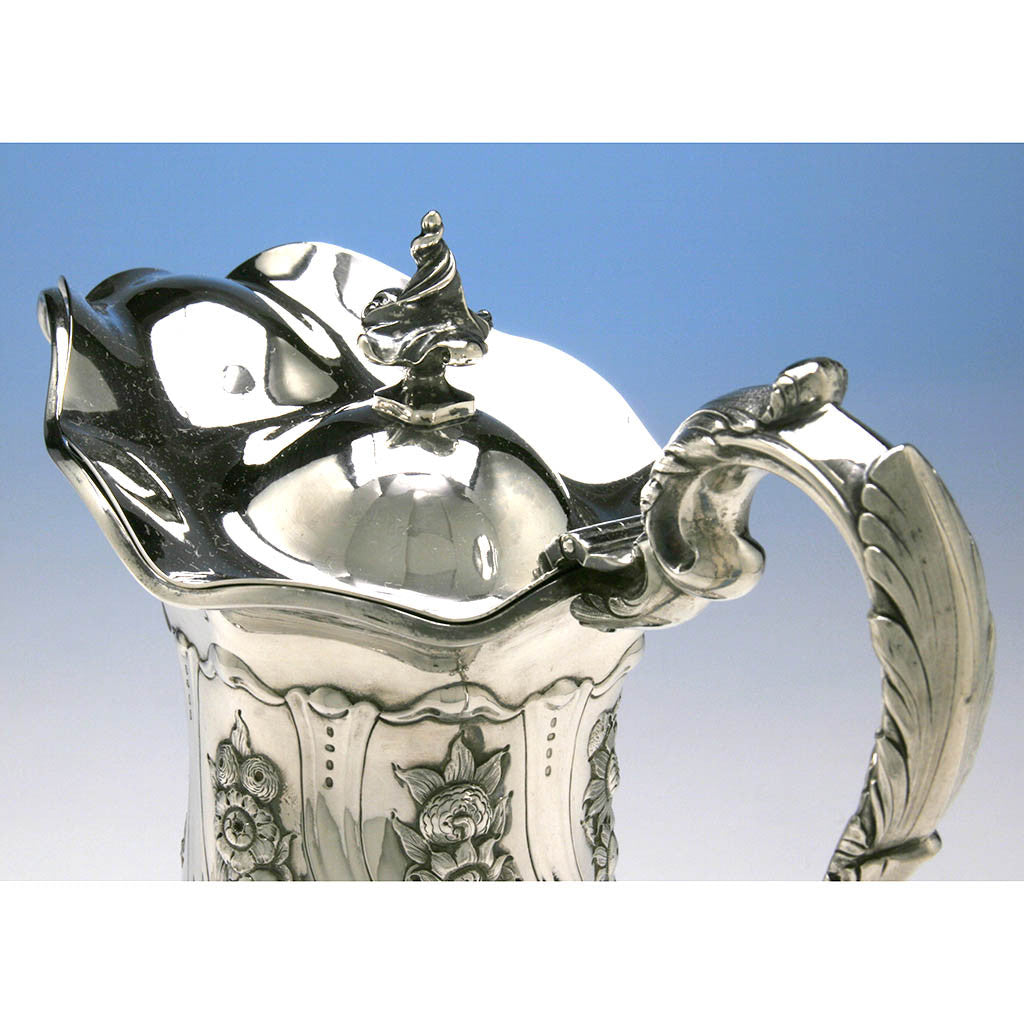 Cover to William Forbes for Ball, Tompkins and Black - The William C. Rhinelander American Antique Coin Silver Covered Pitcher , New York City, 1844