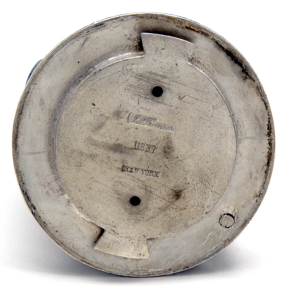 Marks on James Thomson - The McKeon Vase: Monumental American Silver Covered Presentation Vase Designed by Sculptor Robert Ball Hughes, New York, NY, 1837