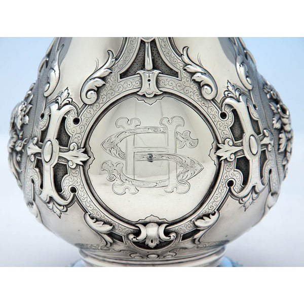 William Gale for Tiffany & Co Antique Sterling Silver Pitcher, New