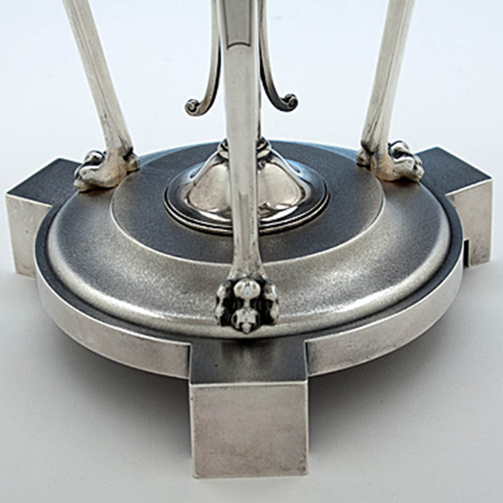 Base of Gorham Mfg. Co. Antique Coin Silver Figural Centerpiece or &#39;Fruit Stand&#39;, Providence, RI, c. 1867