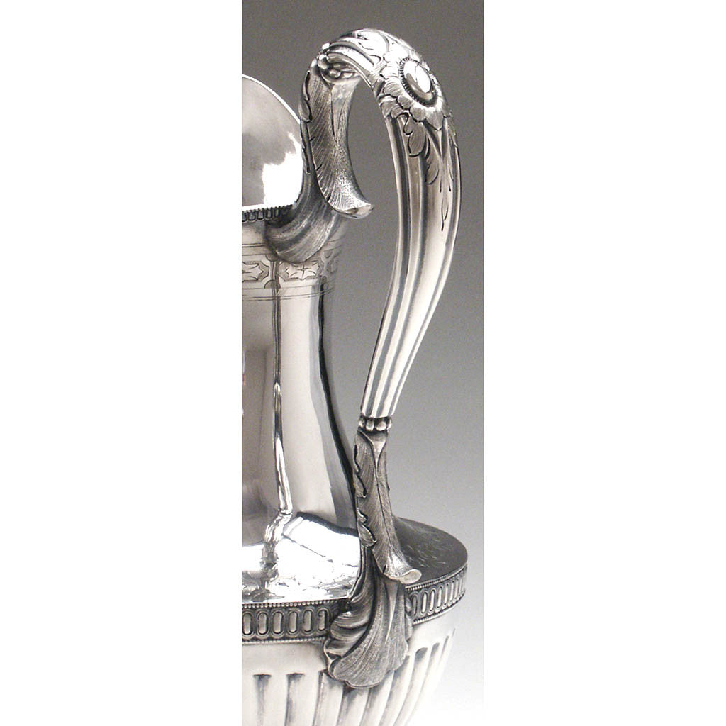 Rogers and Wendt Sterling Silver Classical Ewer, Boston, retailed by J -  Spencer Marks Ltd