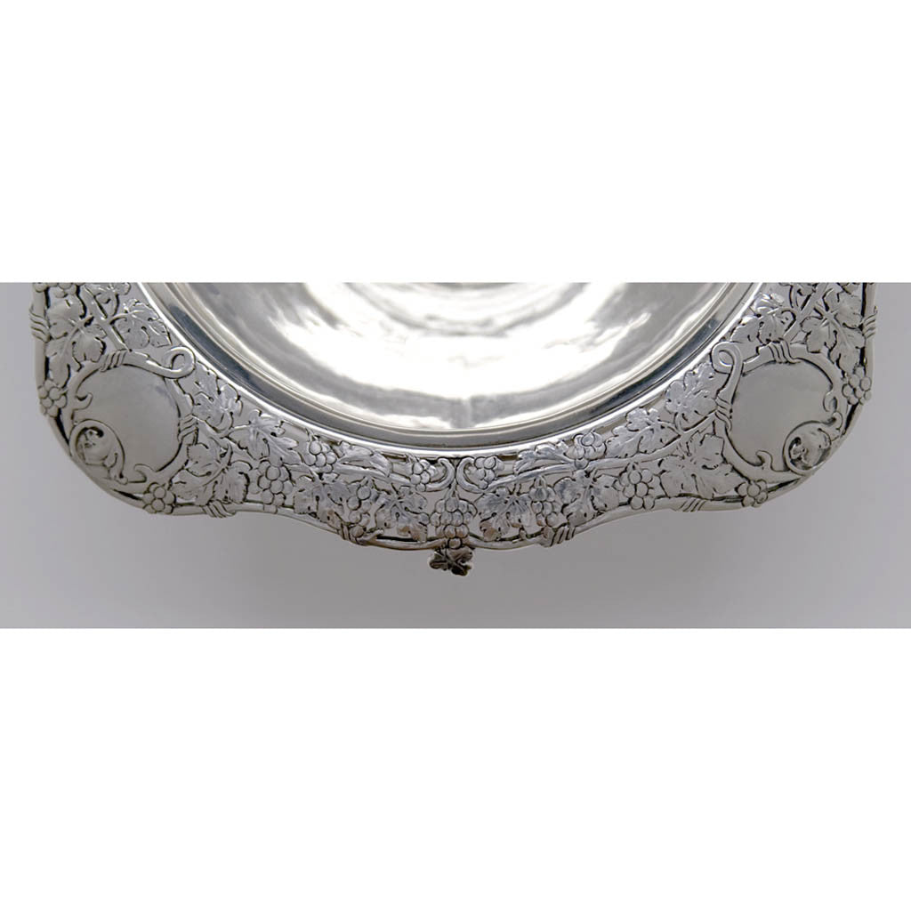 Rim of Arthur Stone Arts &amp; Crafts Sterling Silver Bowl, Gardner, Mass, c. 1918