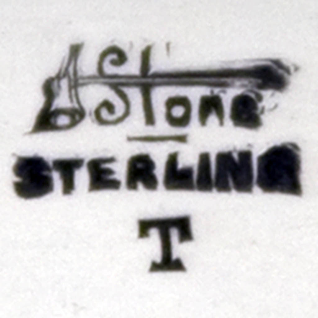 Marks on Arthur Stone Arts &amp; Crafts Sterling Silver Bowl, Gardner, Mass, c. 1918