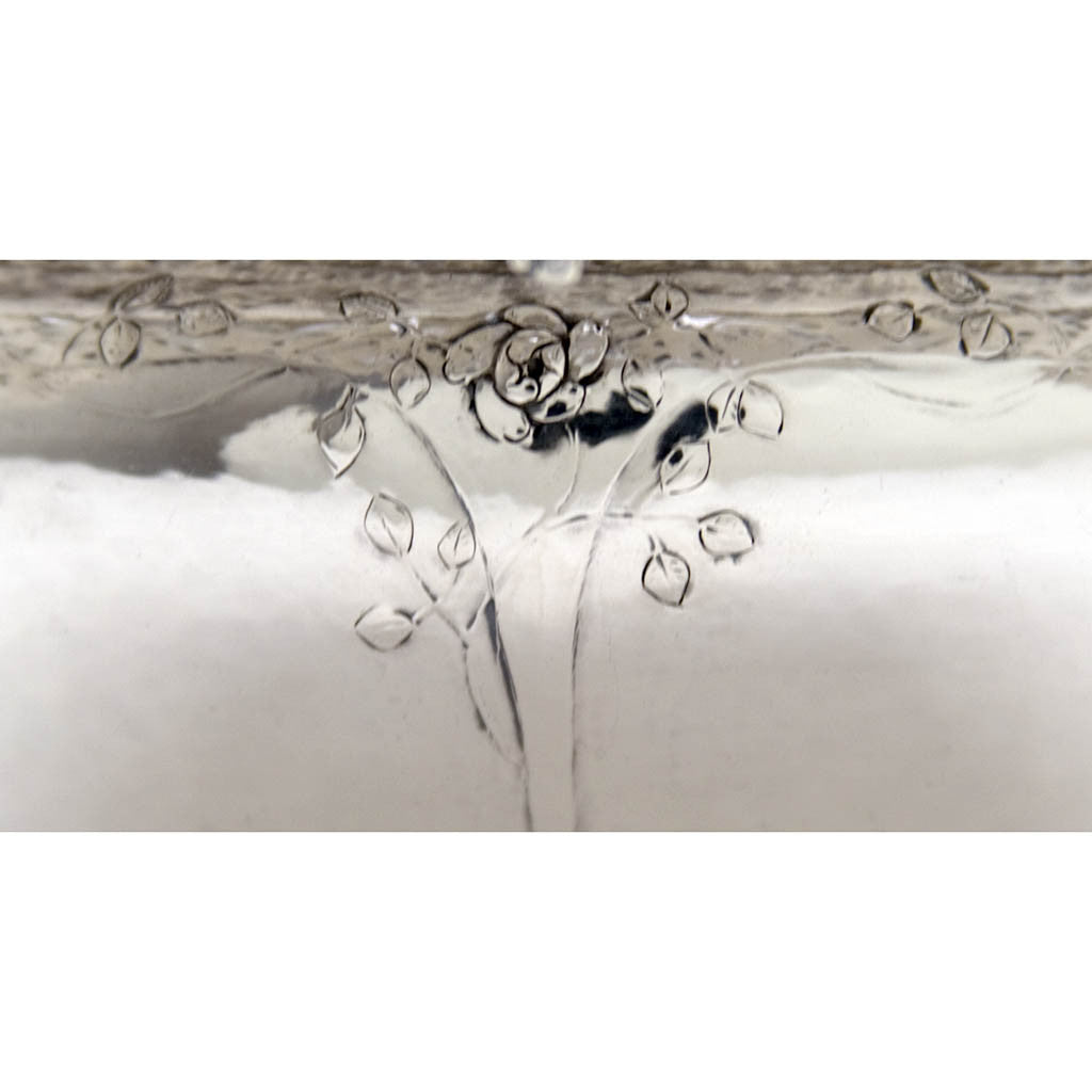 Chasing on Arthur Stone Arts &amp; Crafts Sterling Silver Bowl, Gardner, Mass, c. 1918