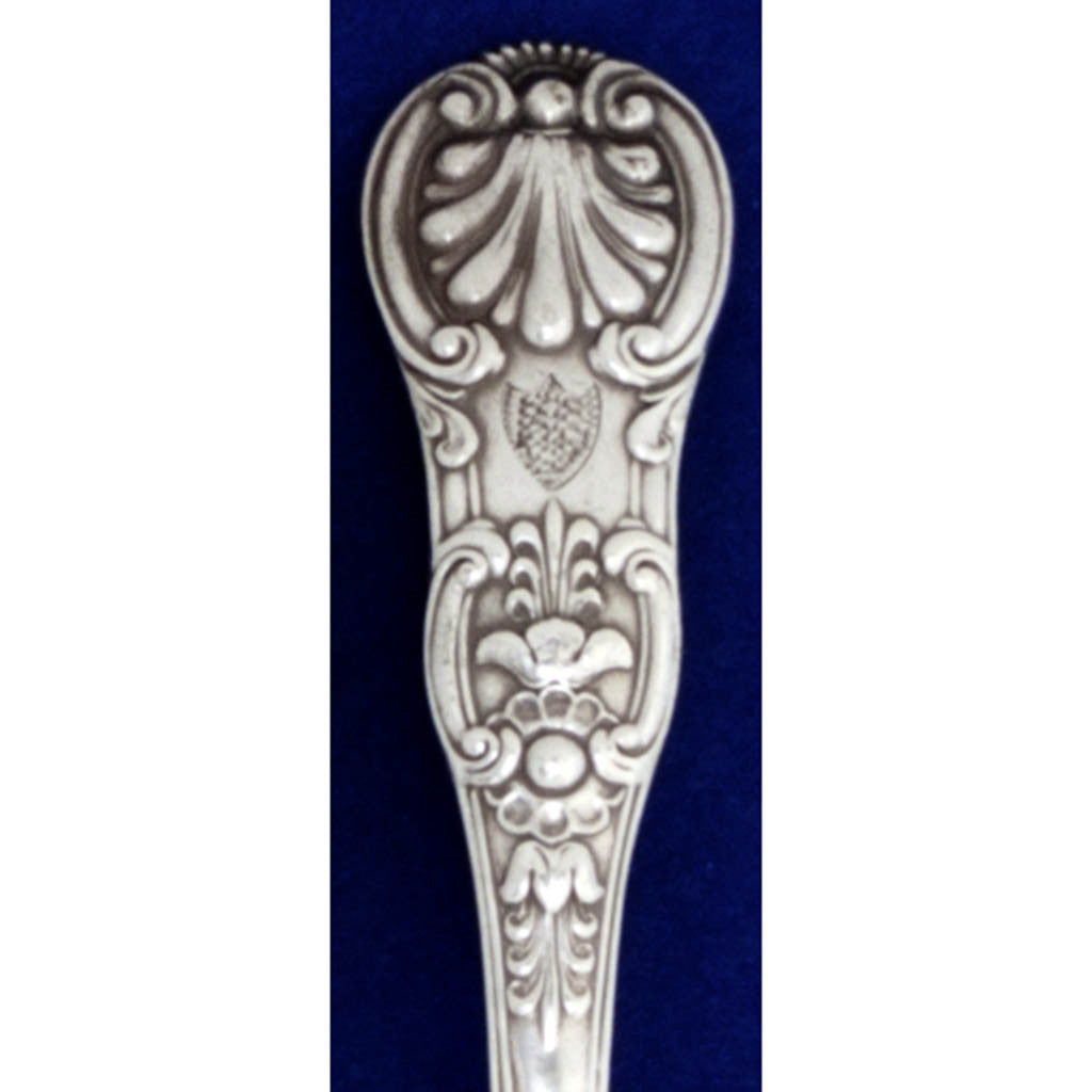 Pattern detail of Francois-Dominique Naudin French Silver Antique &#39;Queens&#39; Pattern Flatware - 24 pieces, Paris, 1819-38