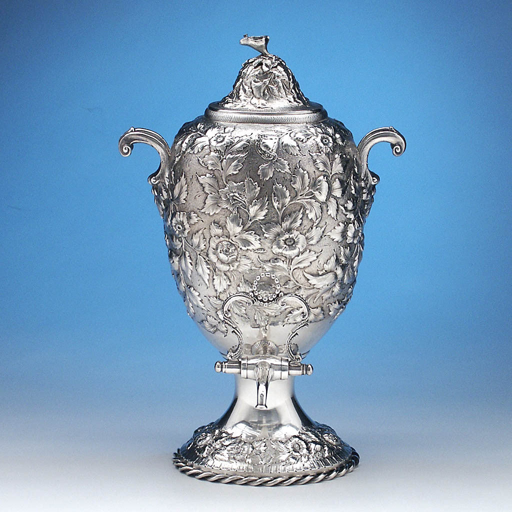 Samuel Kirk & Son 11oz Silver Hot Water Urn, Baltimore, MD, c. 1850 