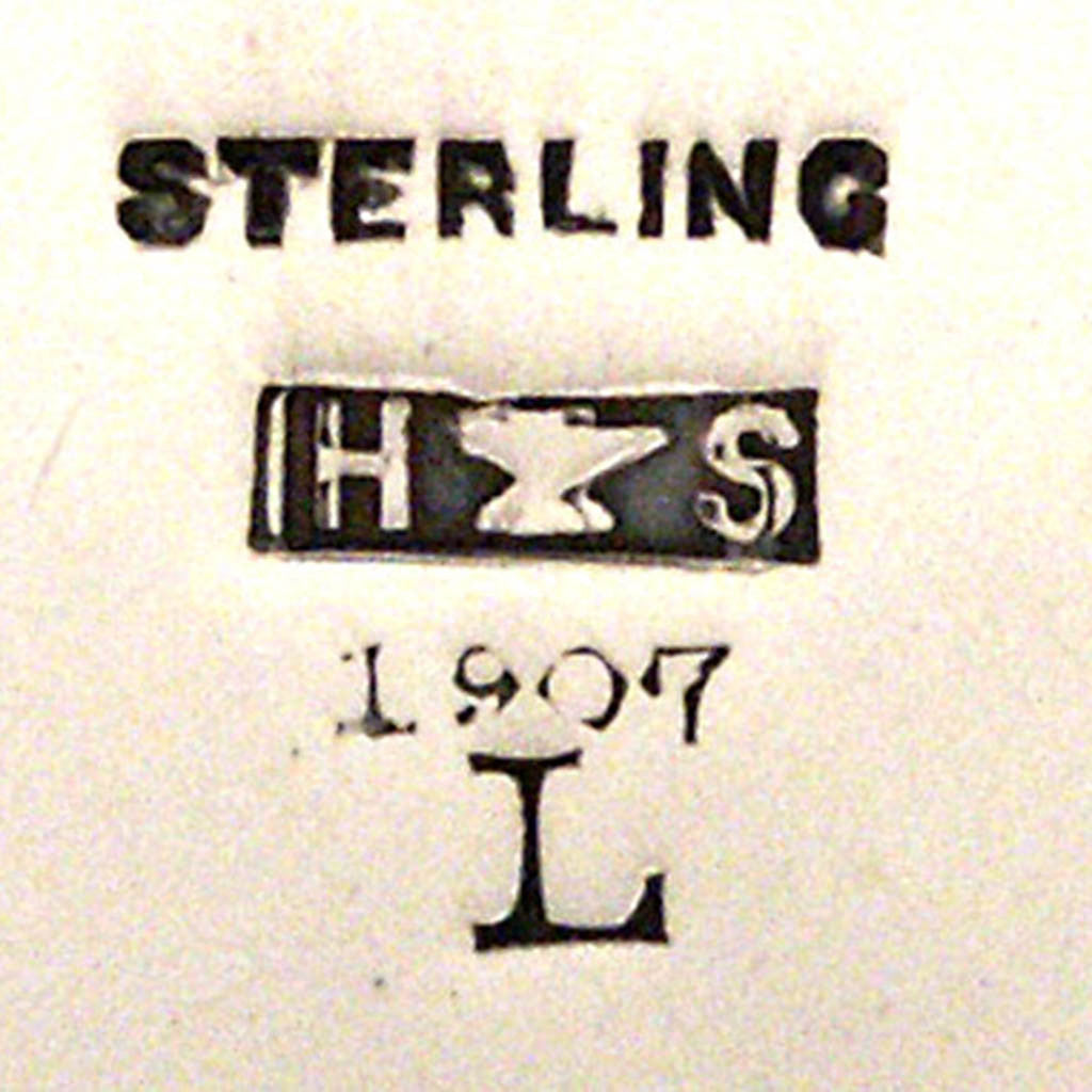 Marks on Karl Leinonen/ Mary Knight Sterling Fruit or Punch Bowl, Boston, c. 1907
