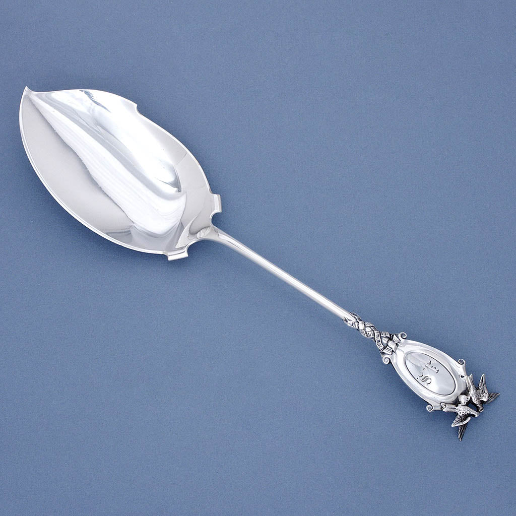 Gorham 'Bridal' Pattern Sterling Ice Cream or Pudding Server, c. 1869