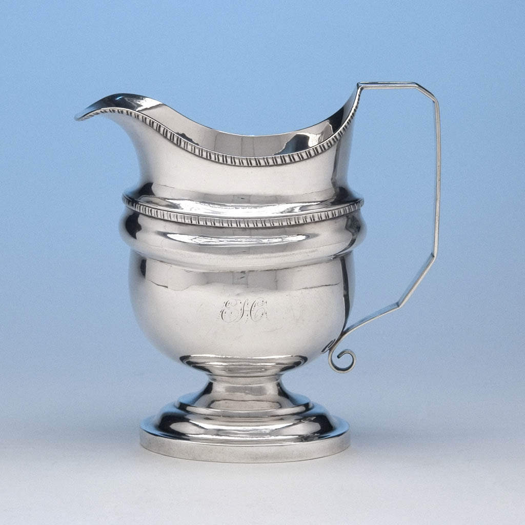 Charles Alexander Burnett Coin Silver Creamer, Washington, DC, c. 1810