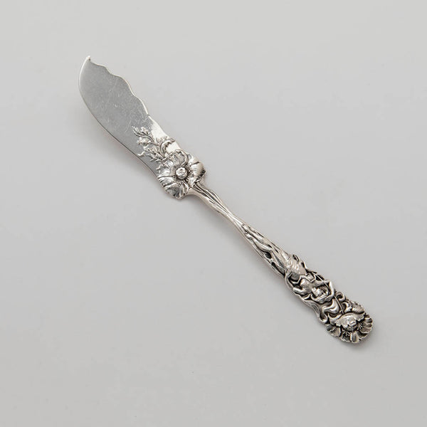ALVIN STERLING ナイフ　純銀　シャトーローズ　ビンテージ　シルバー Alvin 'Raphael' Pattern Sterling Silver Master Butter Knife, Sag