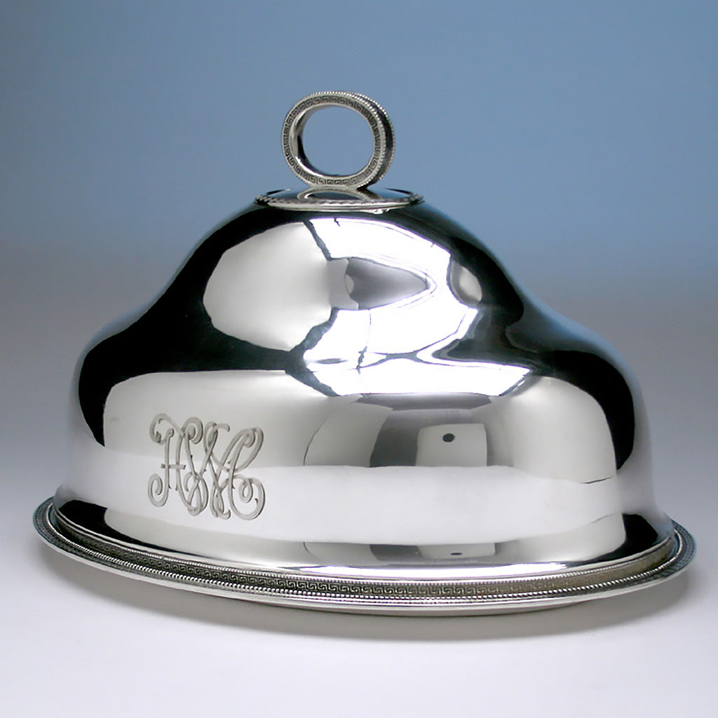 Tiffany & Co Sterling Silver Serving Platter with Dome, 1856-70