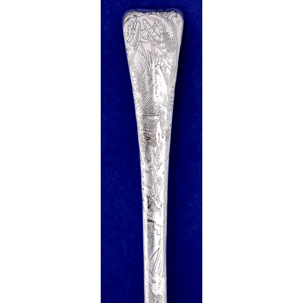 Tiffany & Co. 'Lap Over Edge' Sterling Silver Salad Serving Tiffany & Co. 'Lap Over Edge' Sterling Silver Salad Serving