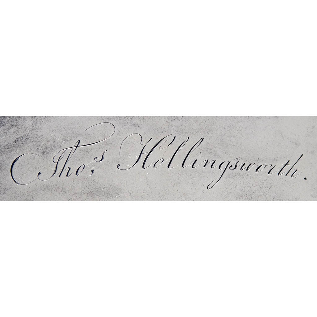 Hollingsworth on Thomas Warner - The Hollingsworth/ Morris Family Large Round American Silver Tray, Baltimore, c. 1805