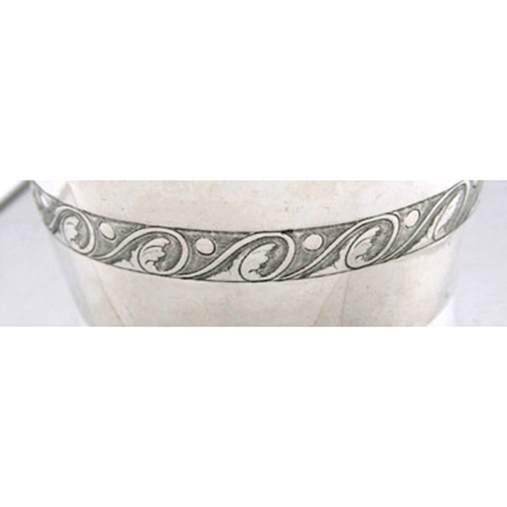 Engraved decoration on Franz Köll (Koell) Large Silver Cream Pitcher &#39;Milchkanne&#39;, Vienna, 1814