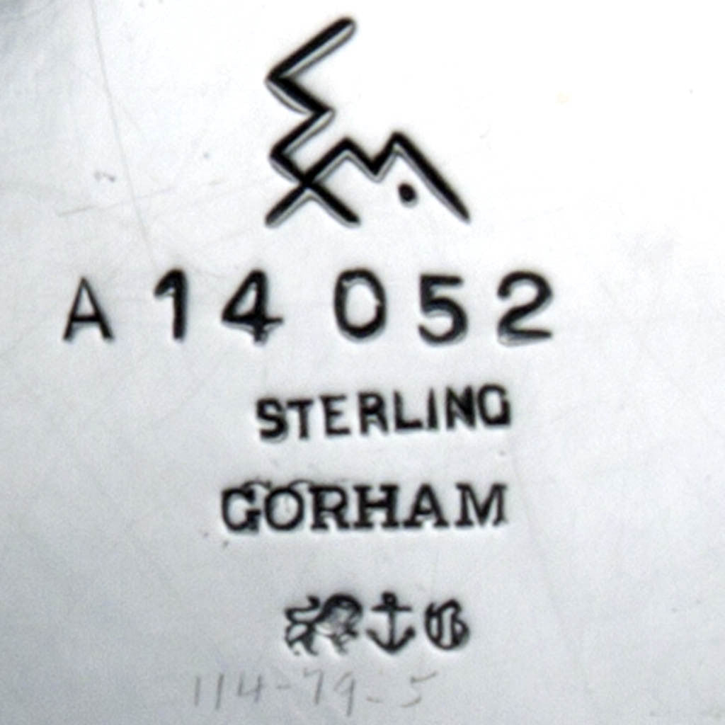 Marks on Erik Magnussen for Gorham &#39;Modern American&#39; Sterling Silver Creamer, Sugar &amp; Tray, Providence, RI, 1928
