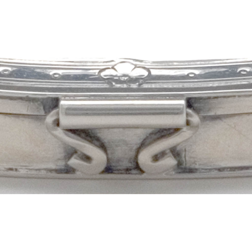 Hinge on Arthur Stone Sterling Silver Arts &amp; Crafts Pill Box, Gardner, MA, c. 1915 