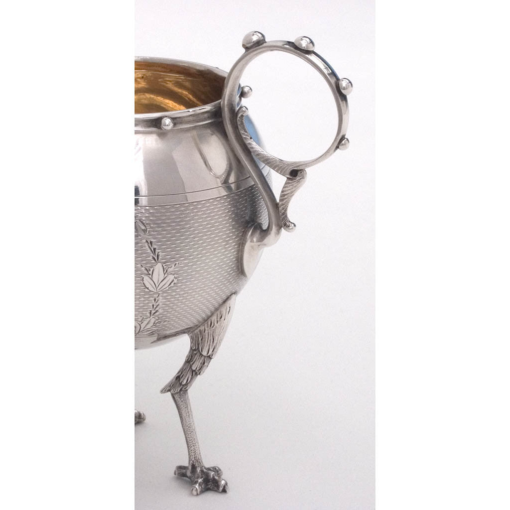 Gorham &#39;Chicken-leg&#39; or &#39;Mary Todd Lincoln&#39; Coin Silver Creamer and Sugar, Providence, RI, c. 1860