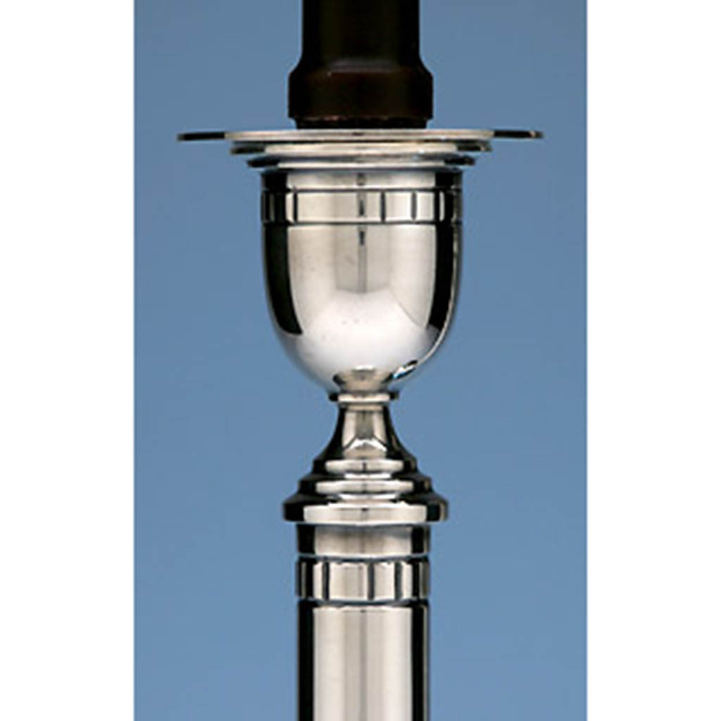 Socle of Erik Magnussen for Gorham &#39;Modern American&#39; Sterling Silver Candle Sticks, Providence, RI, c. 1928