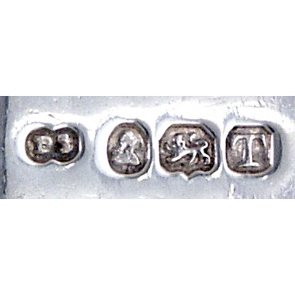 Marks on Paul Storr English Sterling &#39;King&#39;s Hour Glass&#39; Pattern Dessert (or fish or fruit) Knives by, London, 1814/15 – set of 12