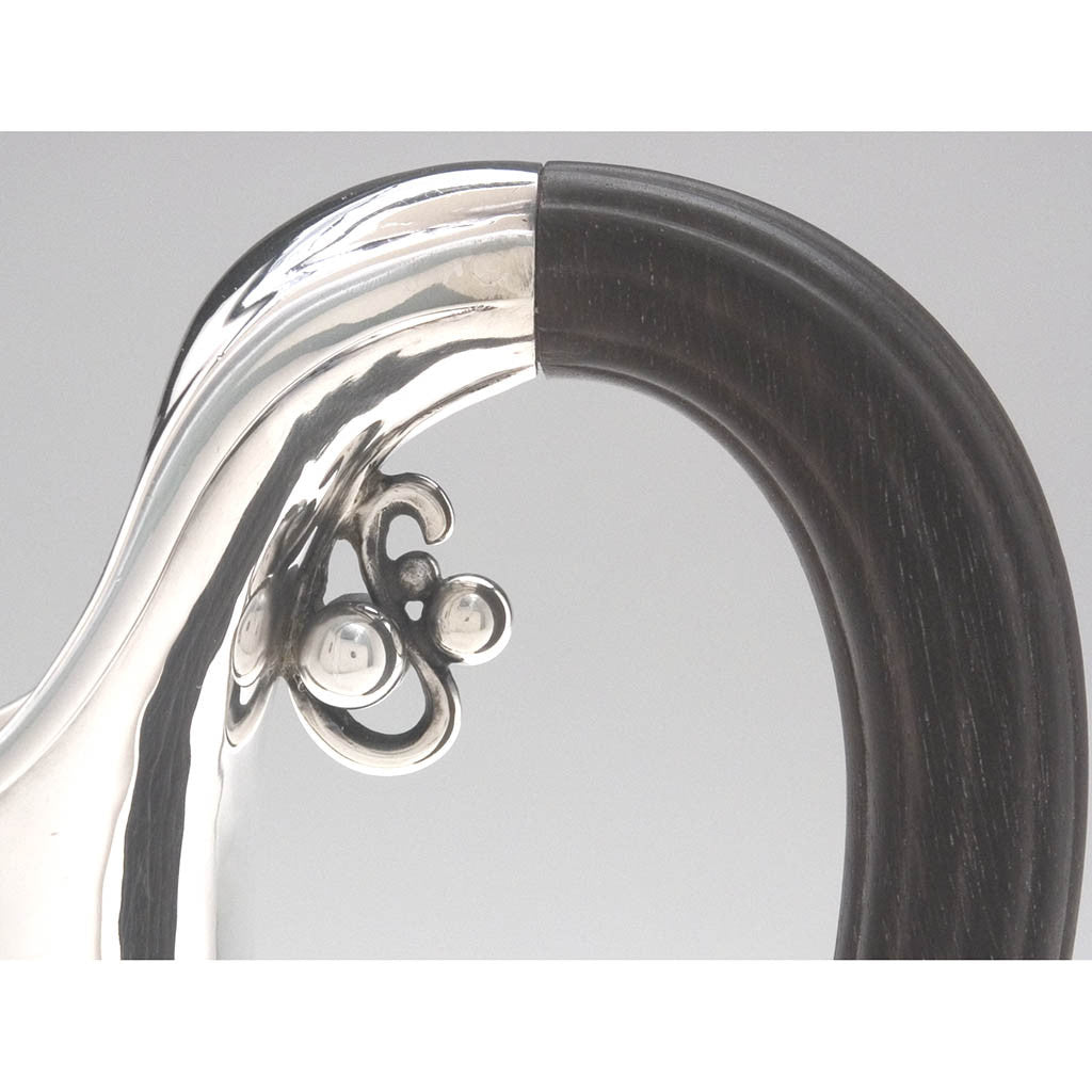 Handle to Georg Jensen &#39;Cosmos&#39; Pattern Sterling Silver Pitcher, c. 1950&#39;s