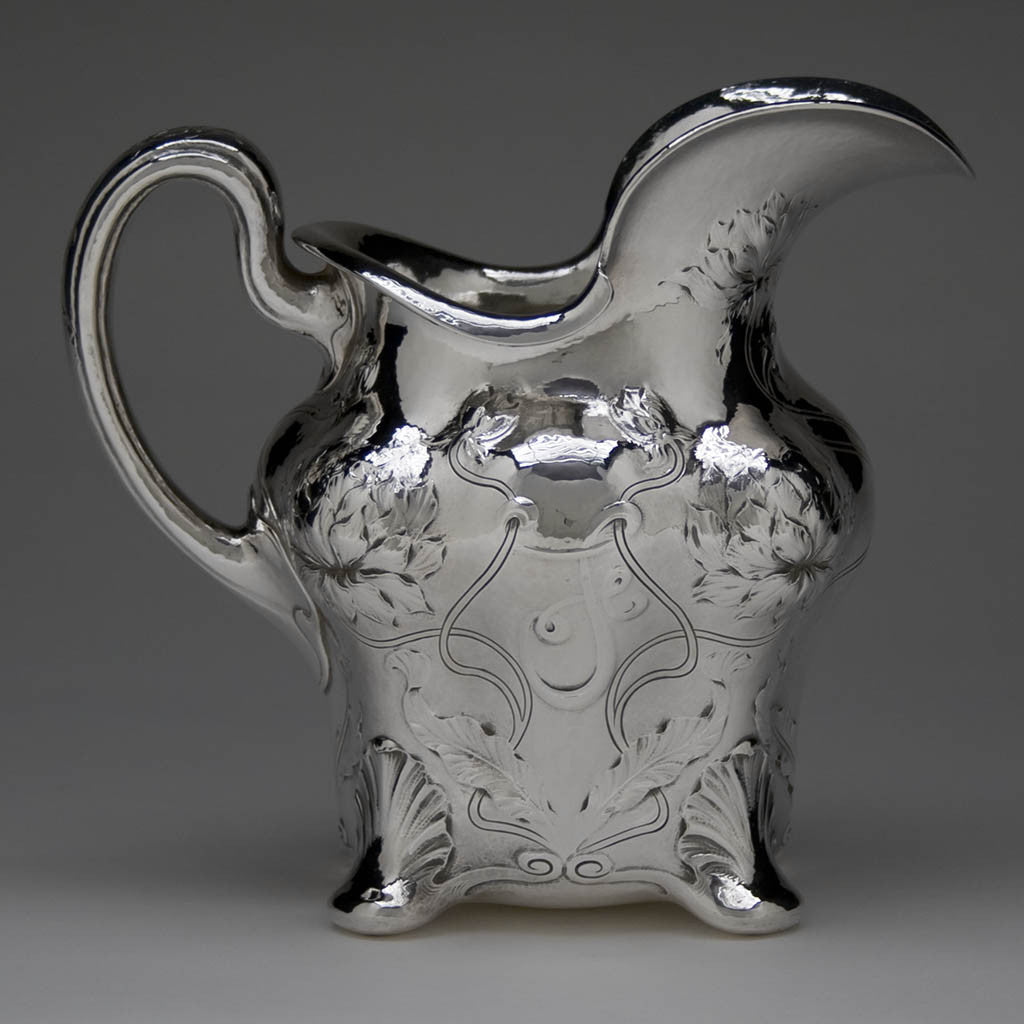 W. J. Braitsch Co. Martel Art Nouveau Sterling Silver Water