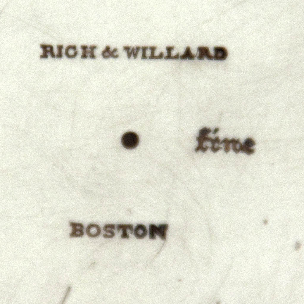 Marks on Obadiah Rich &amp; Benjamin Franklin Willard Rare Antique Sterling Silver Coffee Pot, 1846-47