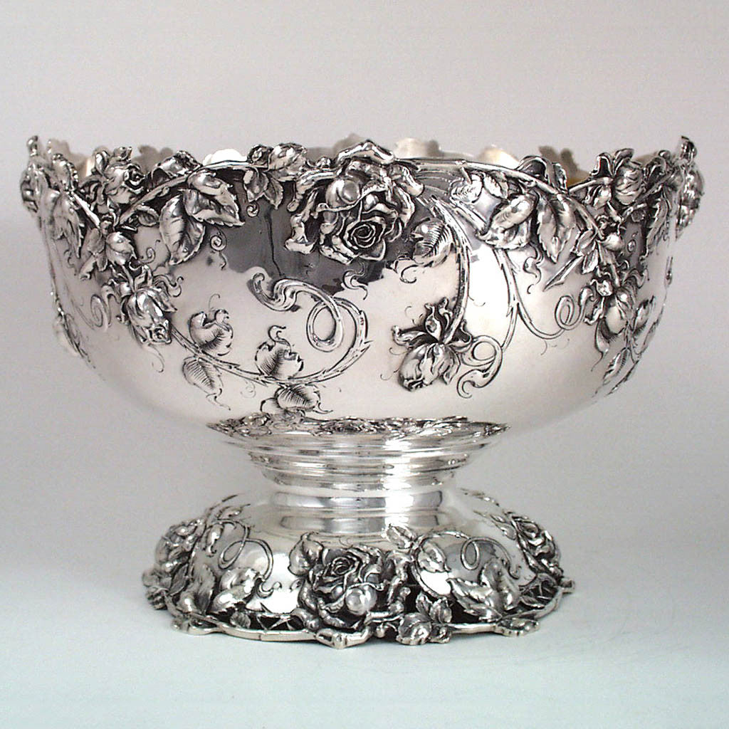 Bailey, Banks & Biddle Art Nouveau Sterling Punch Bowl, Philadelphia, PA, 1906