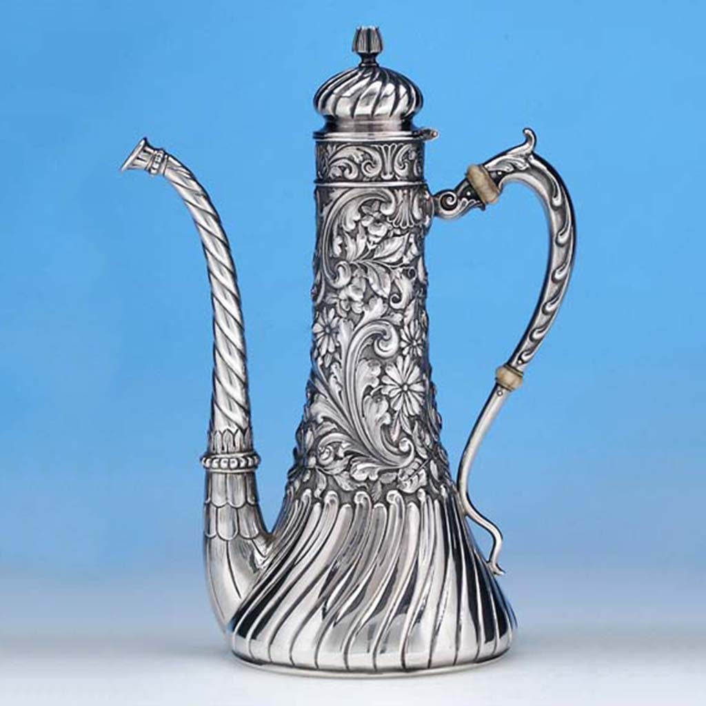 Gorham Sterling After-Dinner Coffee Pot, Providence, RI, 1891