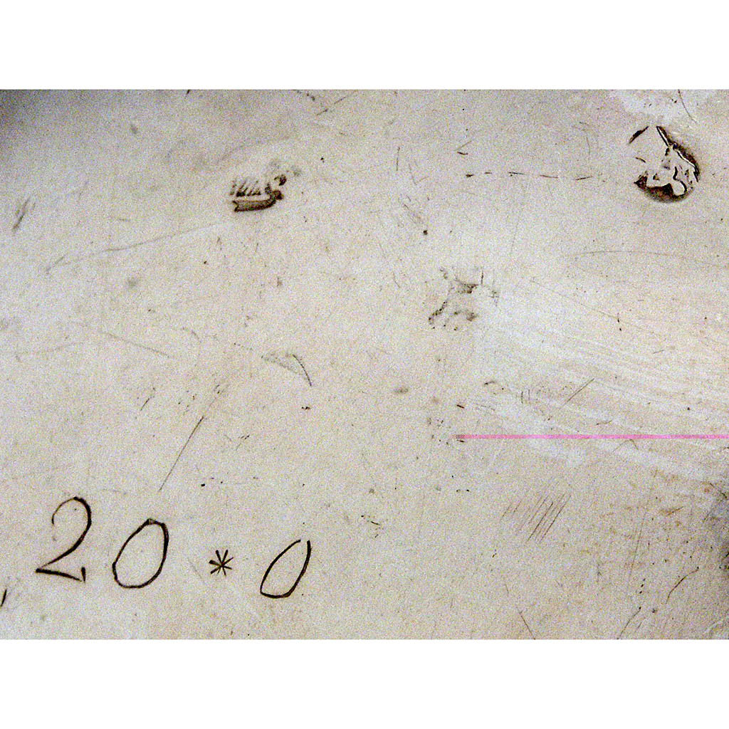 Marks on Robert Calderwood Irish Georgian Silver Sauce Boat, Dublin, c. 1751-66